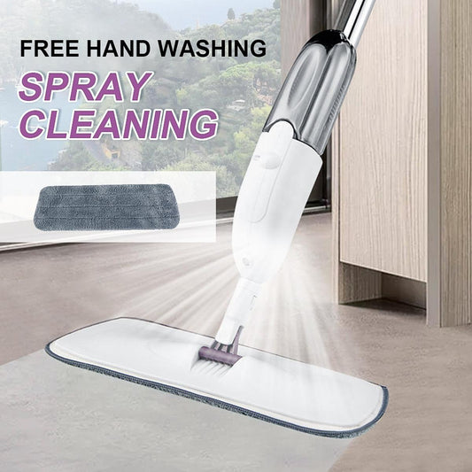 Microfiber Water Spray Mop For House Cleaning, Wet And Dry Floor, Lightweight 360 Degree Spin
